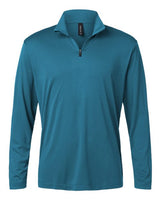 AllPro 41870 Pro-Lock Performance Quarter-Zip Pullover #color_Pacific Blue