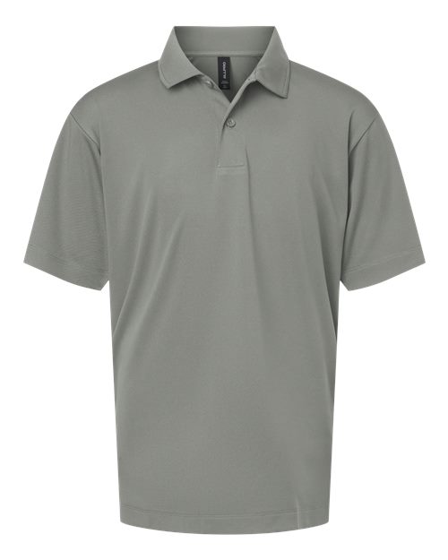AllPro 41800Y Pro-Lock Youth Performance Polo #color_Greystone