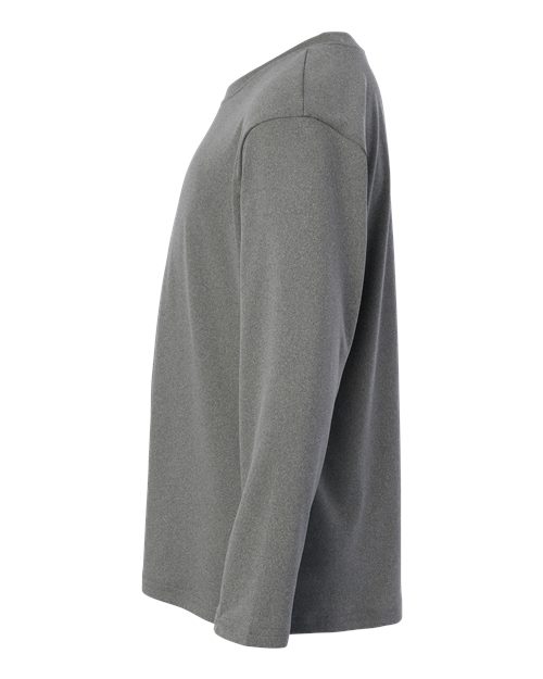 AllPro 48400Y Pro-Lock Youth Performance Long Sleeve T-Shirt #color_Heather Granite