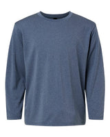 AllPro 48400Y Pro-Lock Youth Performance Long Sleeve T-Shirt #color_Heather Navy