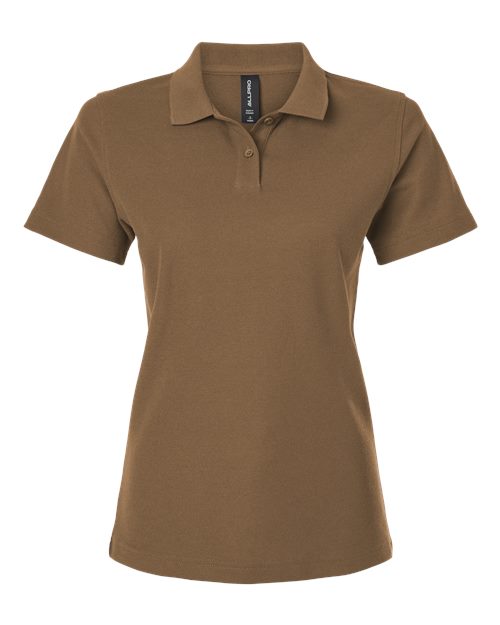 AllPro 62800L Women's Pique Polo #color_Cigar