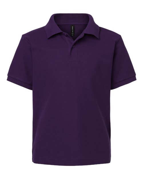 AllPro 62800Y Youth Pique Polo #color_Purple