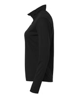 AllPro 41870L Pro-Lock Women's Performance Quarter-Zip Pullover #color_Black
