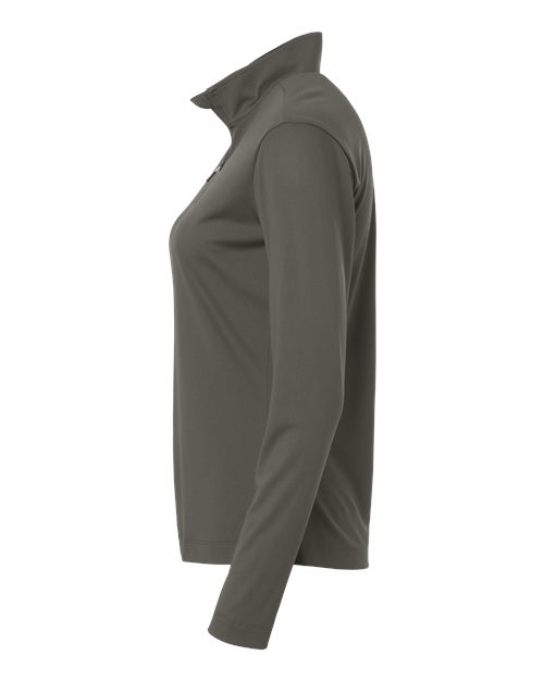 AllPro 41870L Pro-Lock Women's Performance Quarter-Zip Pullover #color_Charcoal