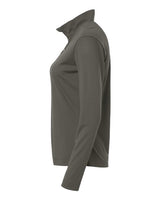 AllPro 41870L Pro-Lock Women's Performance Quarter-Zip Pullover #color_Charcoal