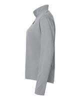 AllPro 41870L Pro-Lock Women's Performance Quarter-Zip Pullover #color_Heather Steel