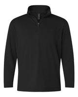 AllPro 41870Y Pro-Lock Youth Performance Quarter-Zip Pullover #color_Black