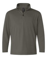 AllPro 41870Y Pro-Lock Youth Performance Quarter-Zip Pullover #color_Charcoal