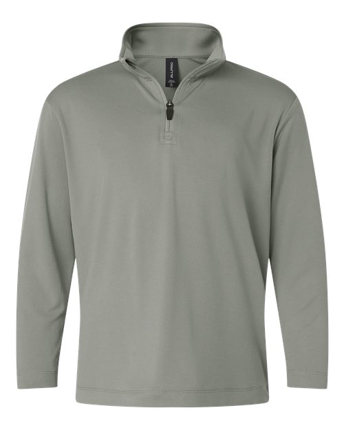 AllPro 41870Y Pro-Lock Youth Performance Quarter-Zip Pullover #color_Greystone
