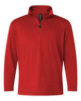 AllPro 41870Y Pro-Lock Youth Performance Quarter-Zip Pullover #color_Red