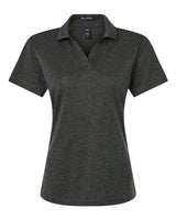 AllPro 4HM00L Women's Performance Mélange Polo #color_Black Melange