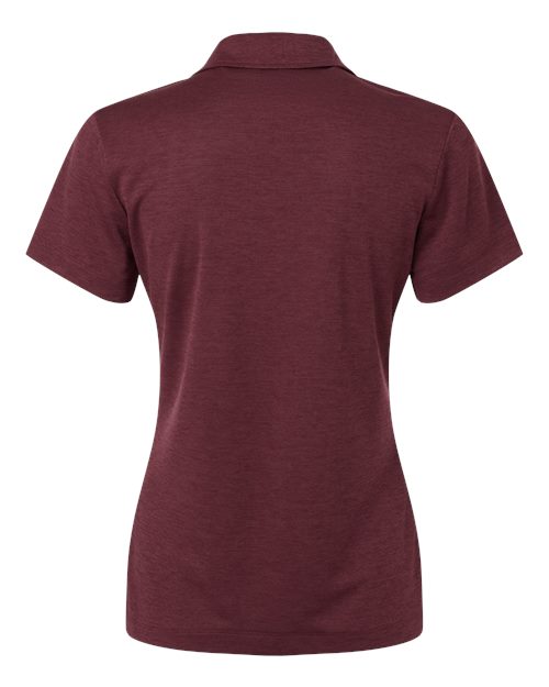 AllPro 4HM00L Women's Performance Mélange Polo #color_Maroon Melange