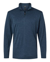 AllPro 4HM700 Performance Mélange Quarter-Zip Pullover #color_Navy Melange
