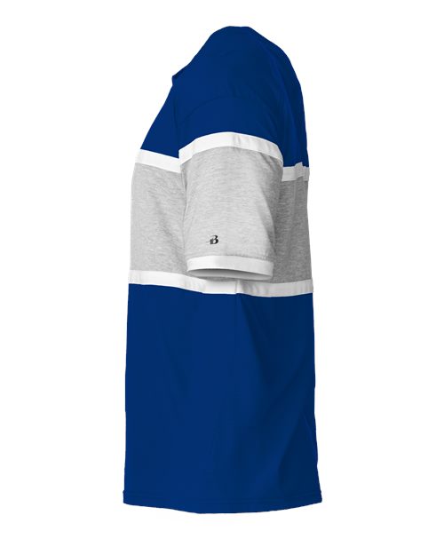 Badger 4980 United T-Shirt #color_Royal/ Oxford/ White