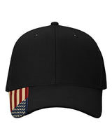 Kati AM350M USA Flag Mesh Cap #color_Black/ USA Mesh