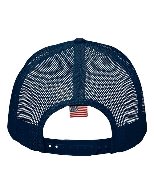 Kati AM350M USA Flag Mesh Cap #color_Navy/ USA Mesh