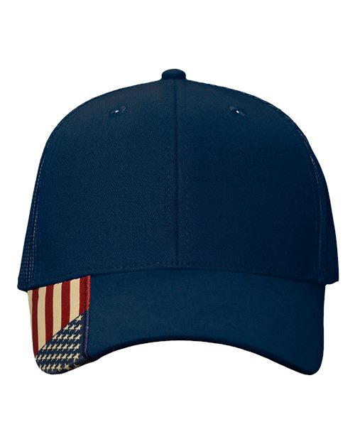 Kati AM350M USA Flag Mesh Cap #color_Navy/ USA Mesh