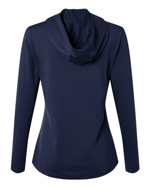 Adidas A1003 Women's Performance Hooded Pullover #color_Collegiate Navy