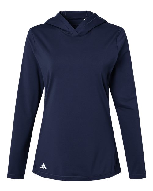 Adidas A1003 Women's Performance Hooded Pullover #color_Collegiate Navy