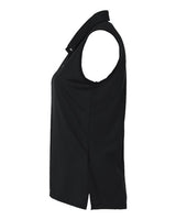 Adidas A1005 Women's Ottoman Sleeveless Polo #color_Black