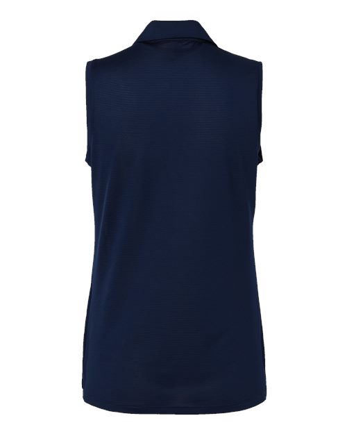 Adidas A1005 Women's Ottoman Sleeveless Polo #color_Collegiate Navy