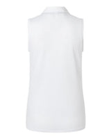 Adidas A1005 Women's Ottoman Sleeveless Polo #color_White