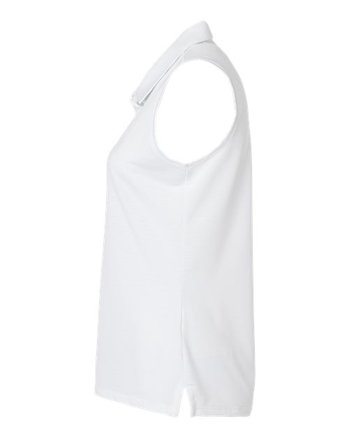 Adidas A1005 Women's Ottoman Sleeveless Polo #color_White