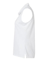 Adidas A1005 Women's Ottoman Sleeveless Polo #color_White