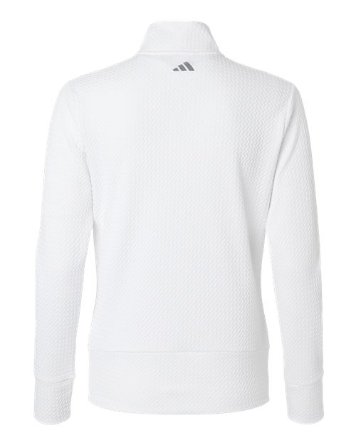 Adidas A1007 Women's Ultimate Textured Full-Zip Jacket #color_White