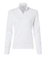 Adidas A1007 Women's Ultimate Textured Full-Zip Jacket #color_White