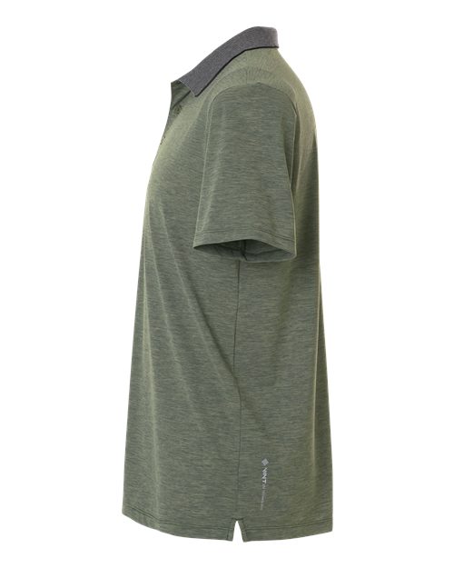 ANETIK MPTNTS0 Transit Tech Polo #color_Dark Olive Heathered