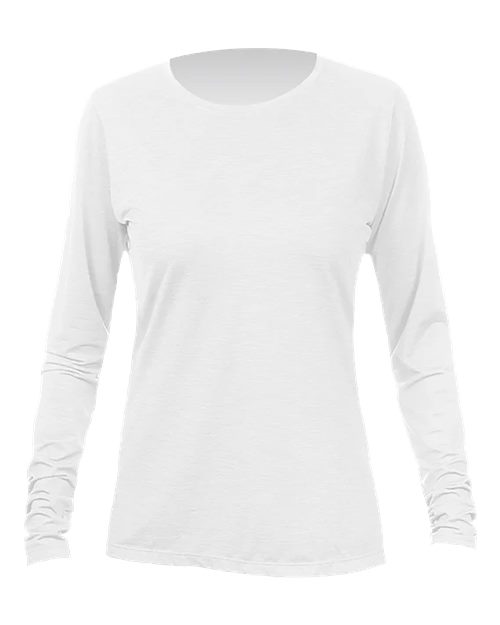 ANETIK WSBRZL0 Women's Breeze Tech Long Sleeve T-Shirt #color_White Heathered