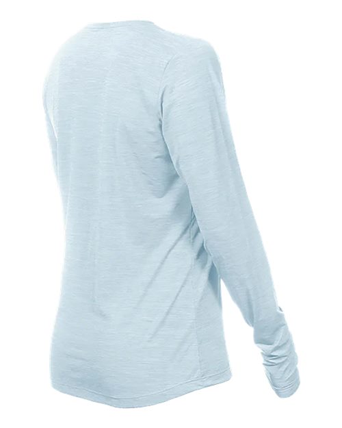 ANETIK WSBRZL0 Women's Breeze Tech Long Sleeve T-Shirt #color_Sky Heathered