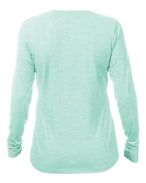 ANETIK WSBRZL0 Women's Breeze Tech Long Sleeve T-Shirt #color_Seafoam Heathered