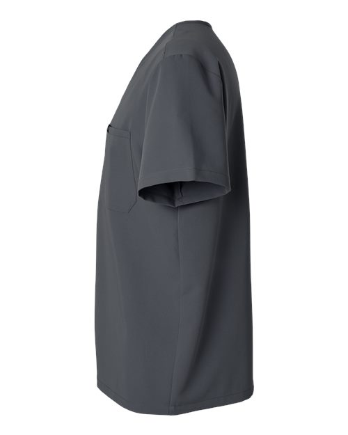 Jaanuu M10001 Holmes Everyday 1-Pocket Scrub V-Neck Top #color_Carbon Grey