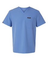 Jaanuu M10001 Holmes Everyday 1-Pocket Scrub V-Neck Top #color_Ceil Blue