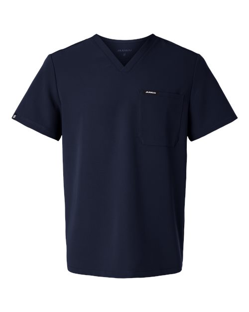 Jaanuu M10001 Holmes Everyday 1-Pocket Scrub V-Neck Top #color_Midnight Navy