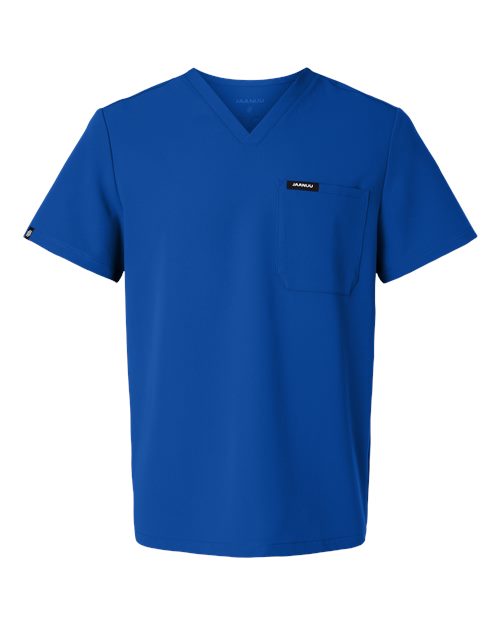 Jaanuu M10001 Holmes Everyday 1-Pocket Scrub V-Neck Top #color_Royal Blue