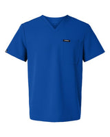 Jaanuu M10001 Holmes Everyday 1-Pocket Scrub V-Neck Top #color_Royal Blue