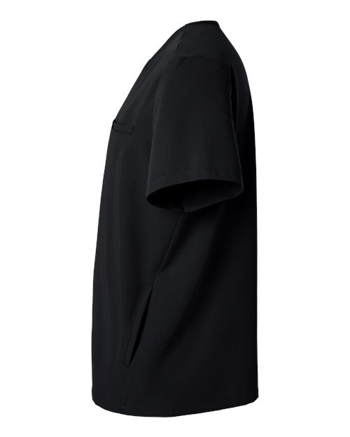 Jaanuu M10002 Platt 3-Pocket Scrub V-Neck Top #color_Black