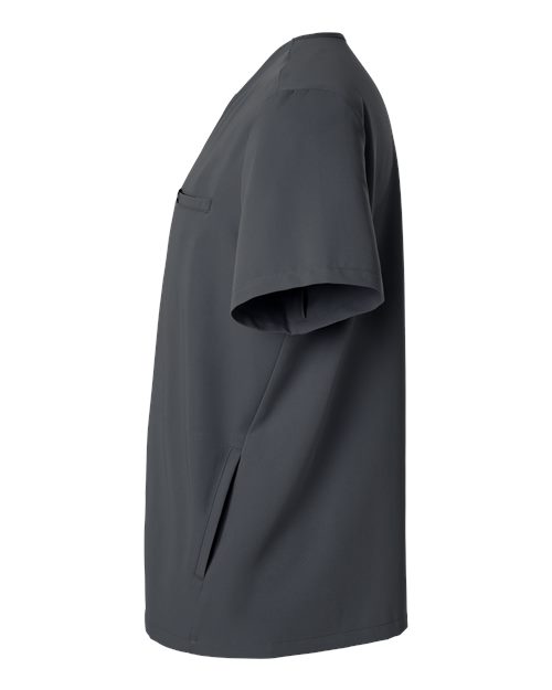 Jaanuu M10002 Platt 3-Pocket Scrub V-Neck Top #color_Carbon Grey