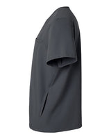 Jaanuu M10002 Platt 3-Pocket Scrub V-Neck Top #color_Carbon Grey