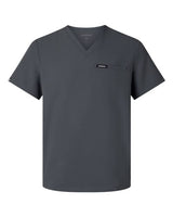 Jaanuu M10002 Platt 3-Pocket Scrub V-Neck Top #color_Carbon Grey