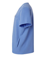 Jaanuu M10002 Platt 3-Pocket Scrub V-Neck Top #color_Ceil Blue