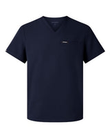Jaanuu M10002 Platt 3-Pocket Scrub V-Neck Top #color_Midnight Navy