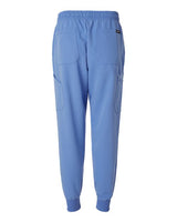 Jaanuu M20002 Osmo 8-Pocket Scrub Joggers #color_Ceil Blue