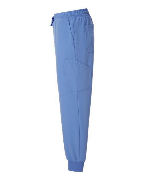 Jaanuu M20002 Osmo 8-Pocket Scrub Joggers #color_Ceil Blue