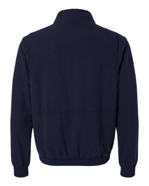 Jaanuu M60001 Wolfe Everyday Full-Zip 6-Pocket Scrub Jacket #color_Midnight Navy