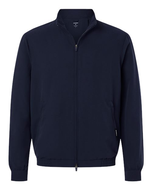 Jaanuu M60001 Wolfe Everyday Full-Zip 6-Pocket Scrub Jacket #color_Midnight Navy