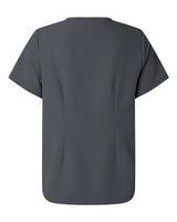 Jaanuu W10001 Women's Rhena Essential 1-Pocket Scrub V-Neck Top #color_Carbon Grey